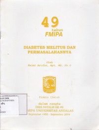 DIABETES MELITUS DAN PERMASALAHANNYA