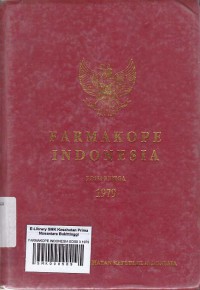 FARMAKOPE INDONESIA EDISI 3 1979