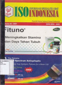 INFORMASI SPESIALITE OBAT (ISO) INDONESIA VOLUME 42 - 2007