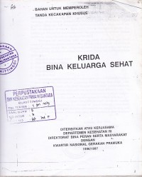 KRIDA BINA KELUARGA SEHAT