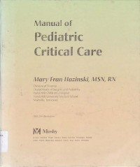 MANUAL OF PEDIATRIC CRITICAL CARE