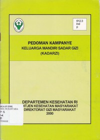 PEDOMAN KAMPANYE KELUARGA MANDIRI SADAR GIZI