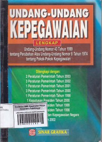 UNDANG-UNDANG KEPEGAWAIAN